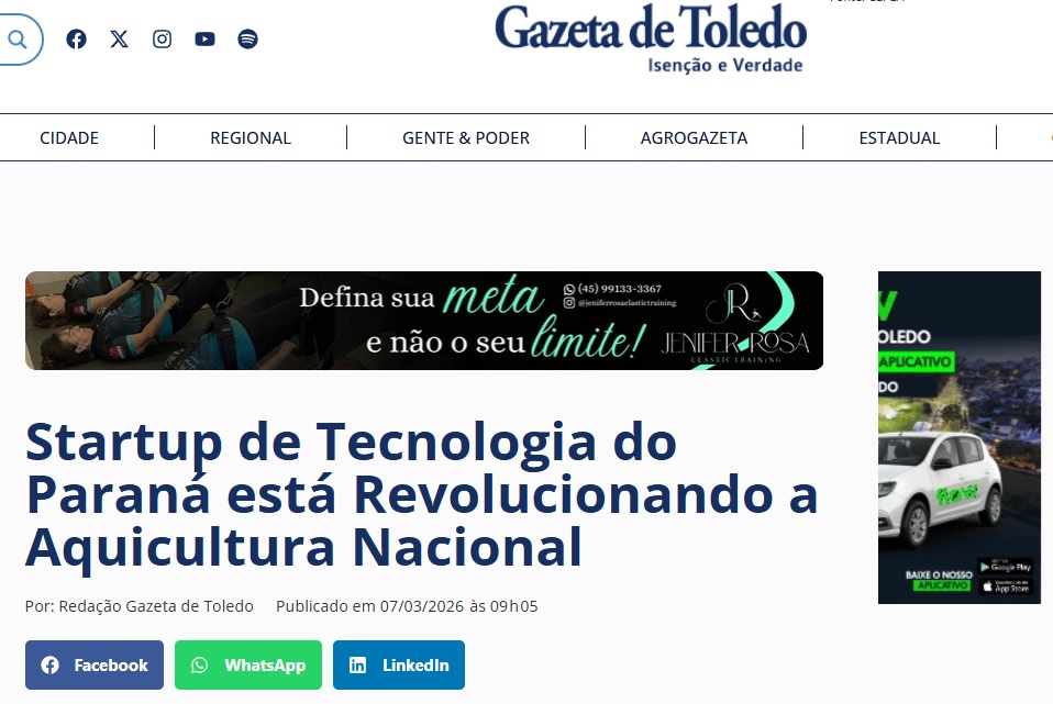 RocketBoard é citado em jornal de Toledo – Paraná
