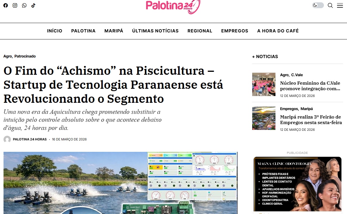 RocketBoard vira notícia em Palotina – Paraná